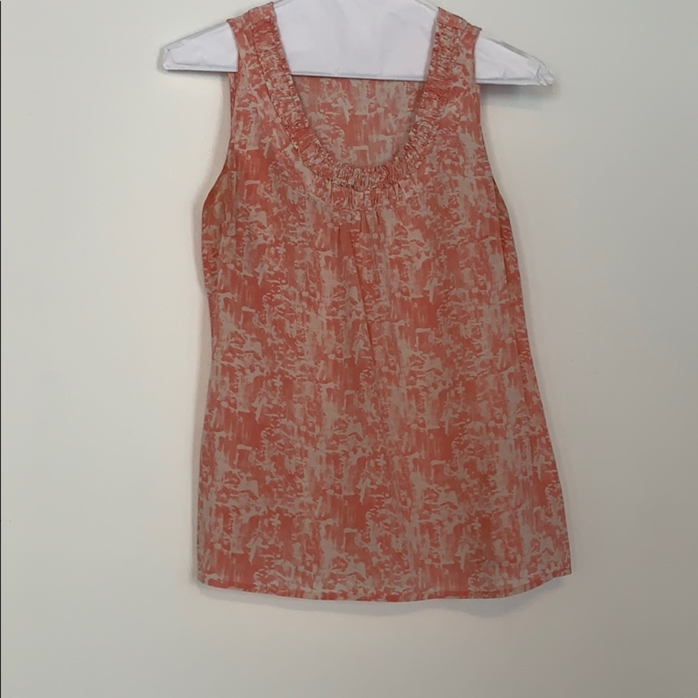 Halogen silk pink white tie dye Nordstrom top XS